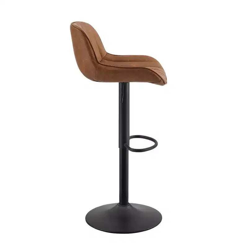 Tabourets de bar réglables en similicuir, lot de 2 - HOMLUX