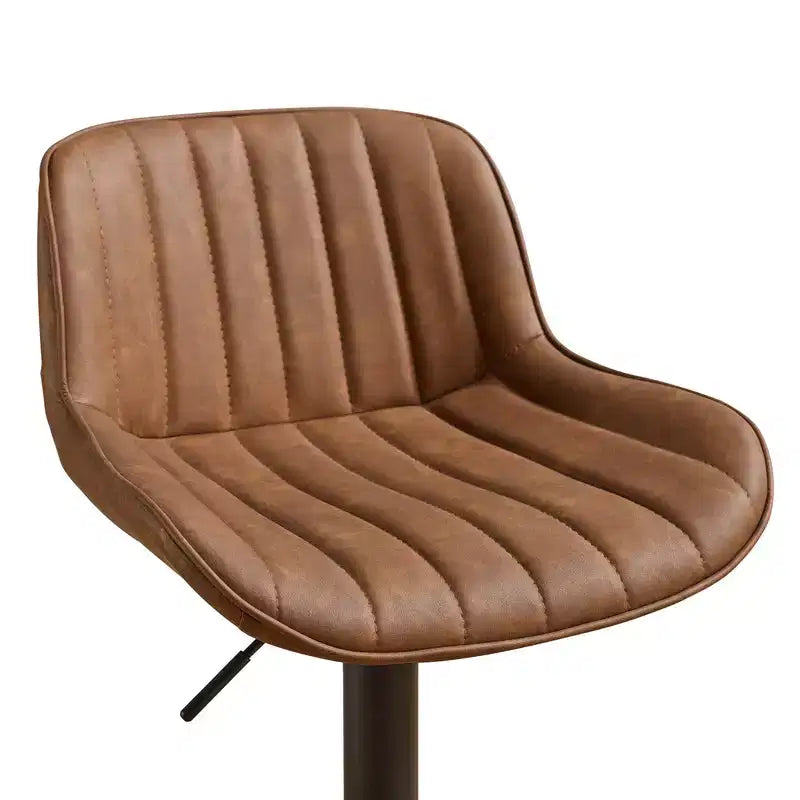 Tabourets de bar réglables en similicuir, lot de 2 - HOMLUX