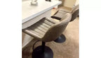 Tabourets de bar réglables en similicuir, lot de 2 - HOMLUX