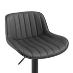 Tabourets de bar réglables en similicuir, lot de 2 - HOMLUX
