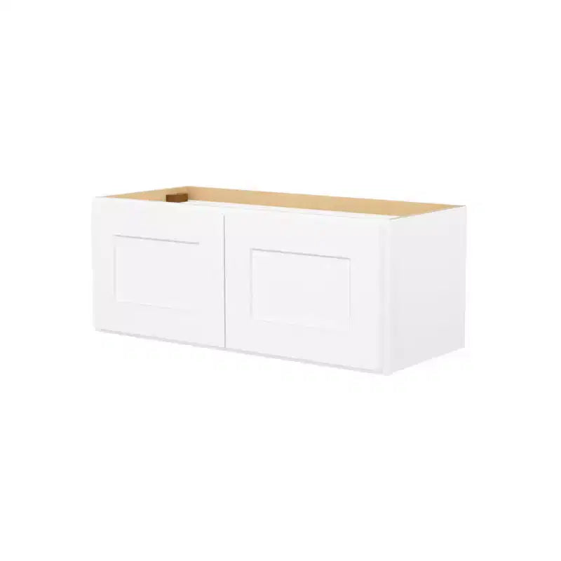 HOMLUX Easy-DIY Shaker White Ready to Assemble Wall Kitchen Cabinet 2 Doors