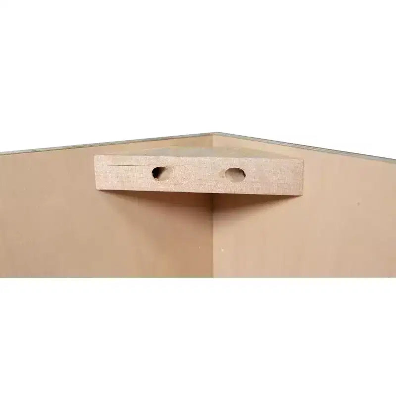 HOMLUX Meuble haut de cuisine mural en kit avec 2 portes blanc Shaker facile à monter