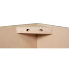 HOMLUX Meuble haut de cuisine mural en kit avec 2 portes blanc Shaker facile à monter