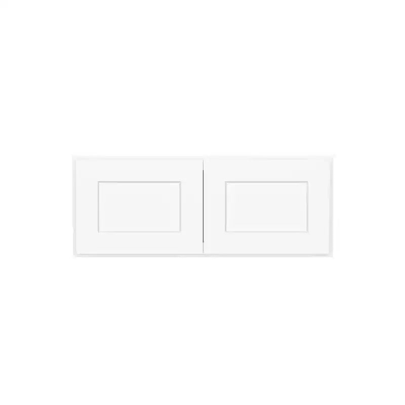 HOMLUX Meuble haut de cuisine mural en kit avec 2 portes blanc Shaker facile à monter