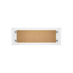 HOMLUX Meuble haut de cuisine mural en kit avec 2 portes blanc Shaker facile à monter