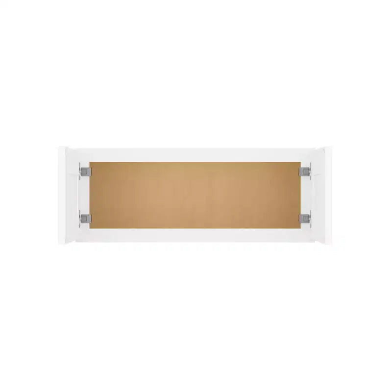 HOMLUX Meuble haut de cuisine mural en kit avec 2 portes blanc Shaker facile à monter