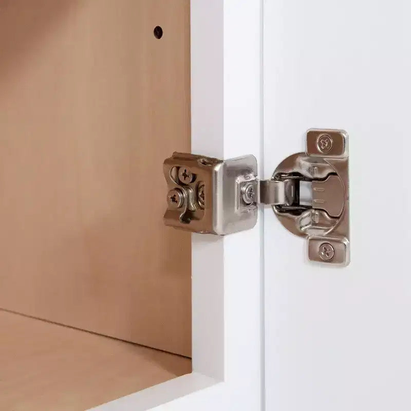 HOMLUX Meuble haut de cuisine mural en kit avec 2 portes blanc Shaker facile à monter