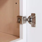 HOMLUX Meuble haut de cuisine mural en kit avec 2 portes blanc Shaker facile à monter