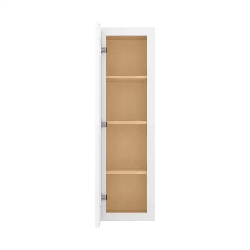 Meuble haut de cuisine HOMLUX Easy-DIY, prêt à monter, 1 porte, 3 étagères, 30,5 cm P x 106,7 cm H, blanc shaker