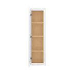 Meuble haut de cuisine HOMLUX Easy-DIY, prêt à monter, 1 porte, 3 étagères, 30,5 cm P x 106,7 cm H, blanc shaker