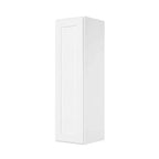 Meuble haut de cuisine HOMLUX Easy-DIY, prêt à monter, 1 porte, 3 étagères, 30,5 cm P x 106,7 cm H, blanc shaker