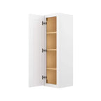 Meuble haut de cuisine HOMLUX Easy-DIY, prêt à monter, 1 porte, 3 étagères, 30,5 cm P x 106,7 cm H, blanc shaker
