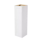 Meuble haut de cuisine HOMLUX Easy-DIY, prêt à monter, 1 porte, 3 étagères, 30,5 cm P x 106,7 cm H, blanc shaker
