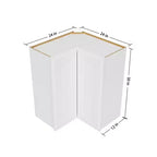 Élément haut de cuisine HOMLUX Easy-DIY Shaker Blanc facile à assembler avec accès facile