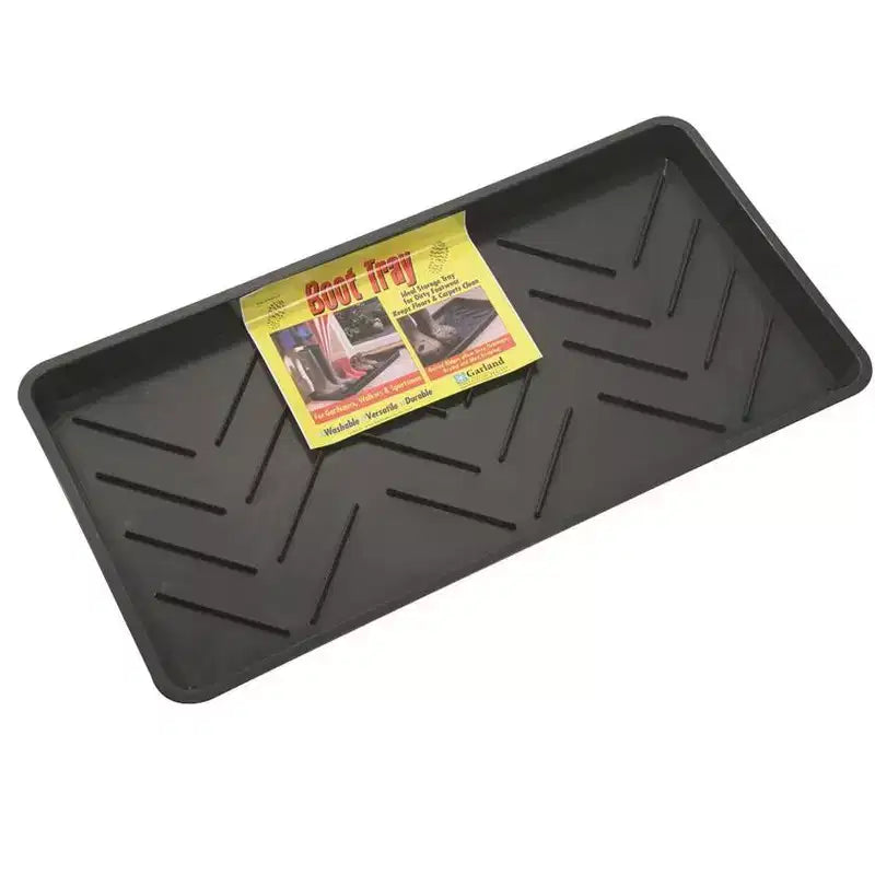 Plateau à chaussures en polypropylène recyclé. Grattoir à boue, drainage et ventilation. 79L x 41l x 5H cm.