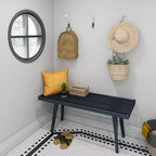 Banc d'entrée Plank+Beam, banc en bois massif pour chambre à coucher, couloir, porche, 105 cm
