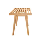Banc d'entrée Plank+Beam, banc en bois massif pour chambre à coucher, couloir, porche, 105 cm