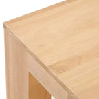 Table basse rectangulaire moderne Plank+Beam 48 avec étagère, table en bois massif avec rangement