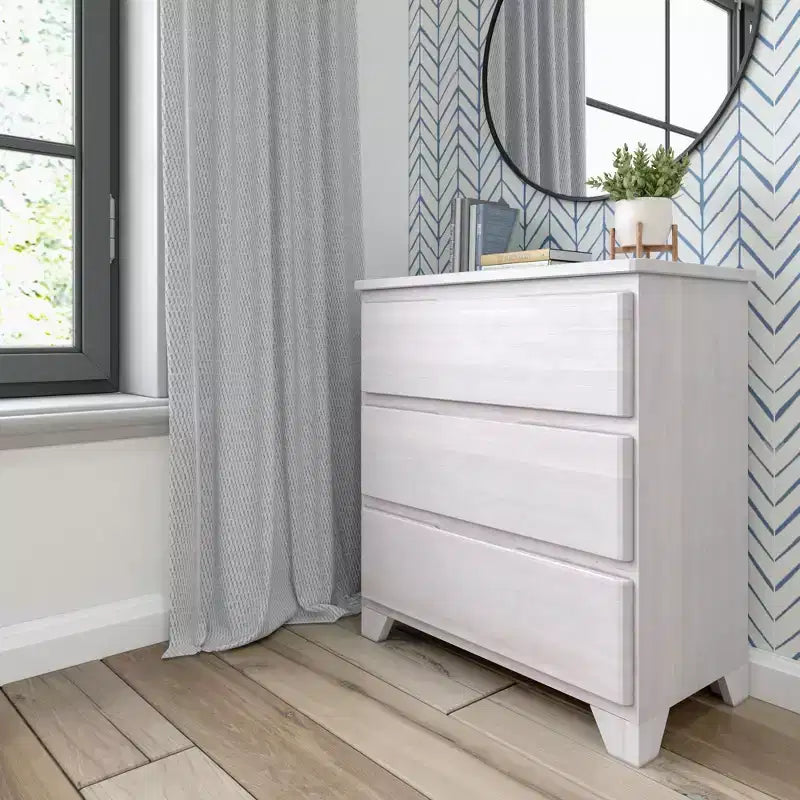 Plank+Beam Modern Farmhouse 3 Drawer Dresser Solid Wood