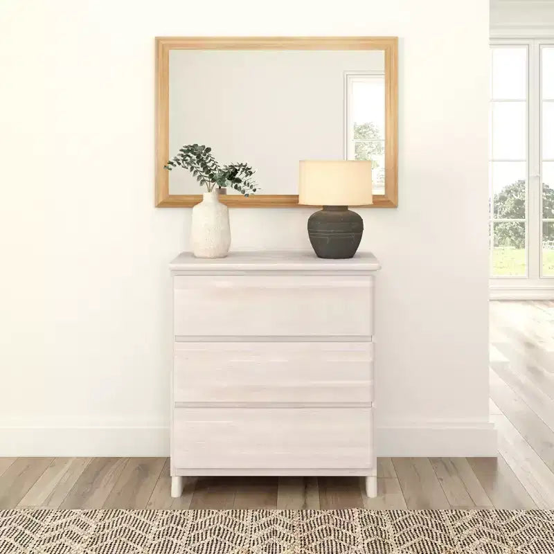Commode à 3 tiroirs en bois massif Modern Farmhouse Plank+Beam