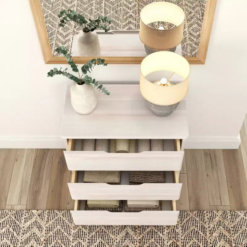 Commode à 3 tiroirs en bois massif Modern Farmhouse Plank+Beam