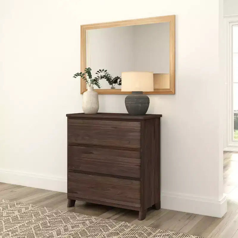 Commode à 3 tiroirs en bois massif Modern Farmhouse Plank+Beam