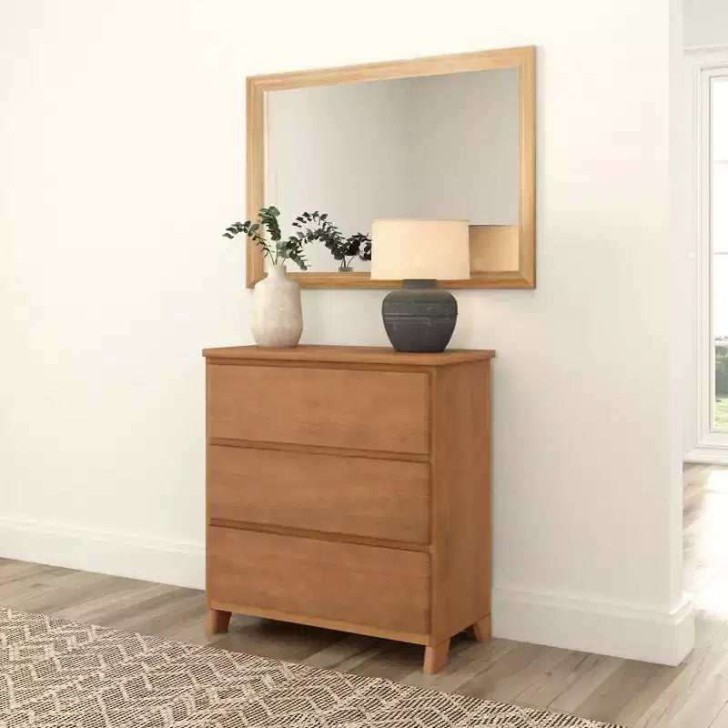 Commode à 3 tiroirs en bois massif Modern Farmhouse Plank+Beam