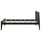 Cadre de lit double scandinave Plank+Beam avec tête de lit, plateforme de lit en bois massif pour adultes