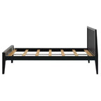 Cadre de lit double scandinave Plank+Beam avec tête de lit, plateforme de lit en bois massif pour adultes