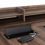 Bureau d'angle Helsy de South Shore avec barre d'alimentation