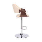 Tabouret de bar pivotant en similicuir et métal réglable Aspen - Armen Living
