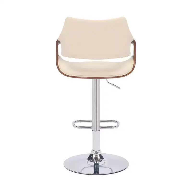 Tabouret de bar pivotant en similicuir et métal réglable Aspen - Armen Living