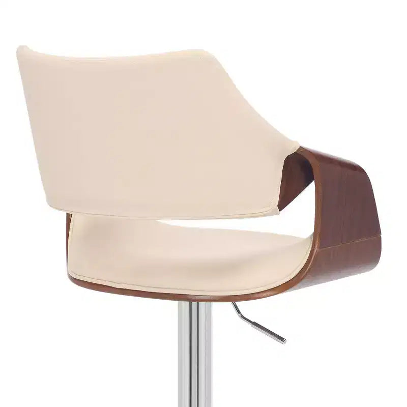 Tabouret de bar pivotant en similicuir et métal réglable Aspen - Armen Living