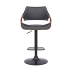 Tabouret de bar pivotant en similicuir et métal réglable Aspen - Armen Living