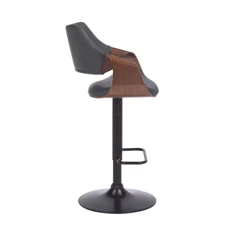 Tabouret de bar pivotant en similicuir et métal réglable Aspen - Armen Living