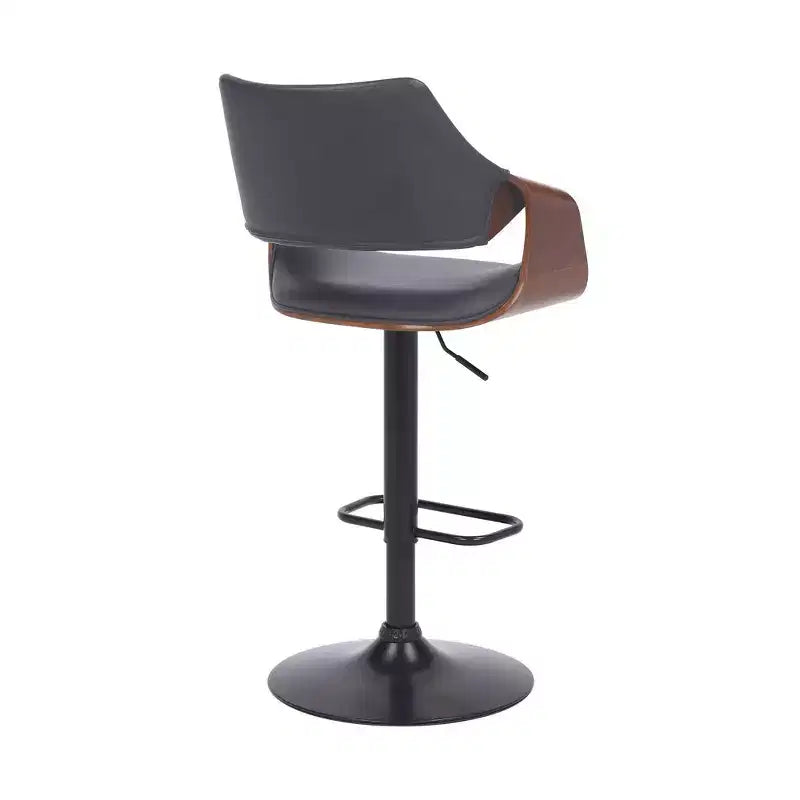 Tabouret de bar pivotant en similicuir et métal réglable Aspen - Armen Living