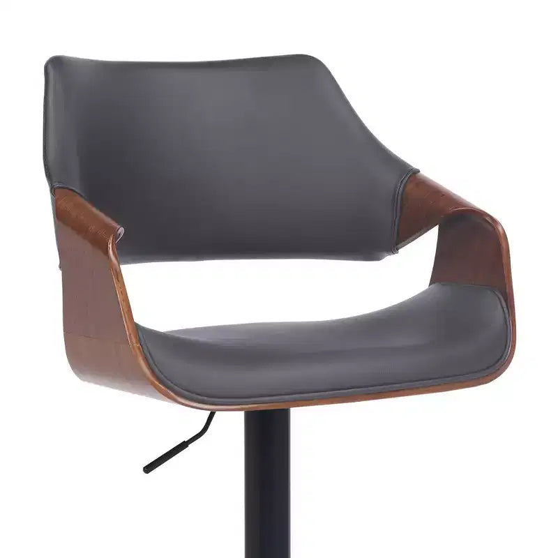 Tabouret de bar pivotant en similicuir et métal réglable Aspen - Armen Living