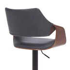 Tabouret de bar pivotant en similicuir et métal réglable Aspen - Armen Living