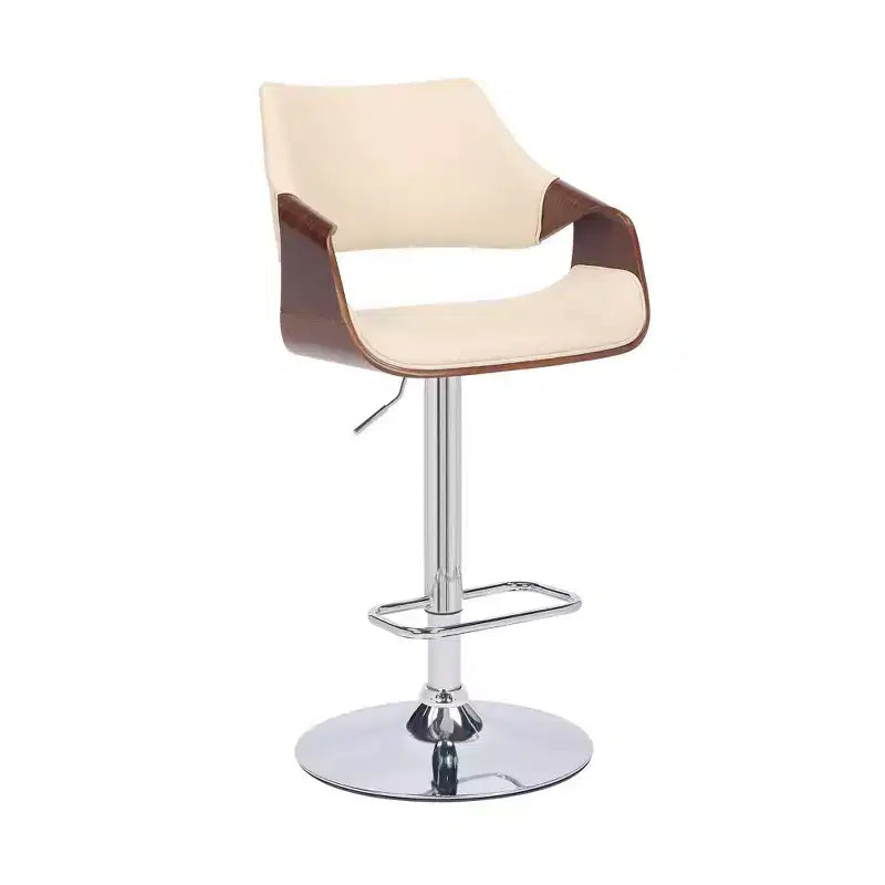 Tabouret de bar pivotant en similicuir et métal réglable Aspen - Armen Living