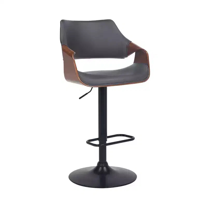 Tabouret de bar pivotant en similicuir et métal réglable Aspen - Armen Living