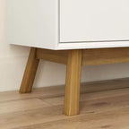 Commode 6 tiroirs en bois massif de style Mid-Century Modern Plank+Beam