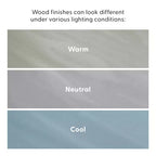 Cadre de lit double classique en bois massif Plank+Beam avec tête de lit pour adultes