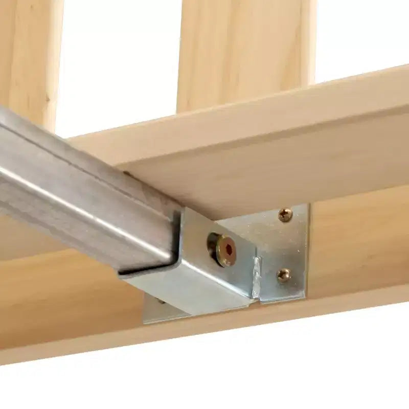 Cadre de lit double classique en bois massif Plank+Beam avec tête de lit pour adultes