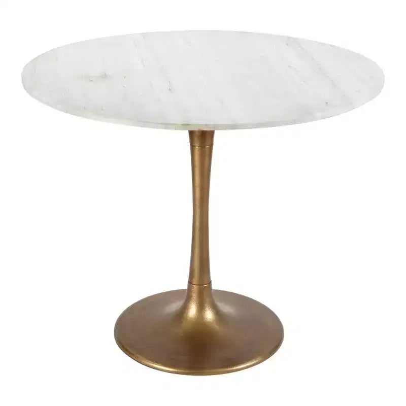 Dining Table White/Gold - ZM Home