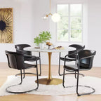 Table à manger Blanc/Or - ZM Home