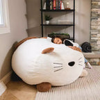 Fauteuil pouf en mousse Big Joe Wild Things avec housse amovible, en fausse fourrure douce, pour enfants et adolescents