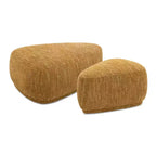 Jennifer Taylor Home Pebble Ensemble de poufs triangulaires arrondis 44 et 26