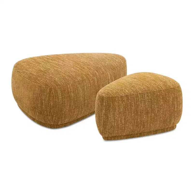 Jennifer Taylor Home Pebble Ensemble de poufs triangulaires arrondis 44 et 26