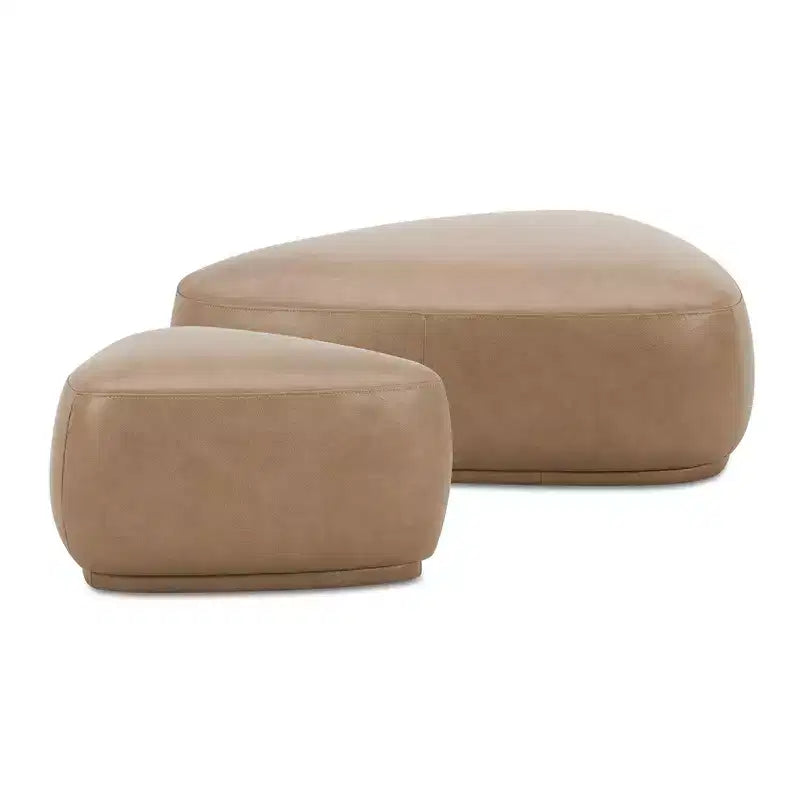 Jennifer Taylor Home Pebble Ensemble de poufs triangulaires arrondis 44 et 26