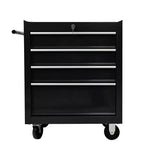 Tool Cart On Wheels with Drawers,4 Drawer Rolling Tool Box,Locking Tool Chest Cabinet,Mobile Toolbox for Garage Home Workshop Mechanics Craft Black